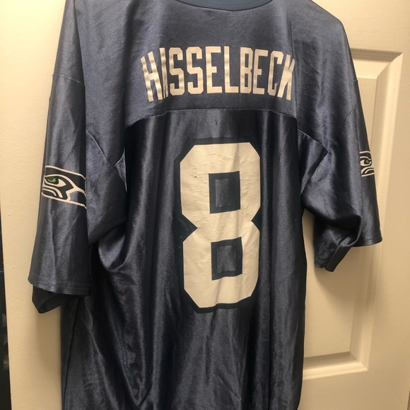 NFL Player Seattle For Her #8 Hasselbeck Women's Blue Jersey Jersey Size Large - Picture 11 of 14